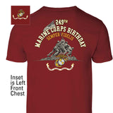 USMC 249th Birthday T-shirt- Back - SGT GRIT