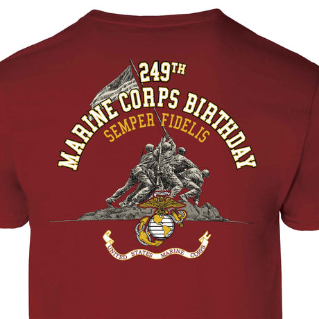 USMC 249th Birthday T-shirt- Back - SGT GRIT