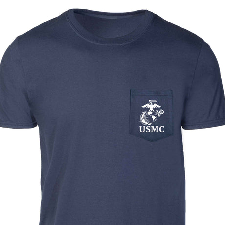 USMC Pocket T-Shirt with Marines EGA Emblem - SGT GRIT