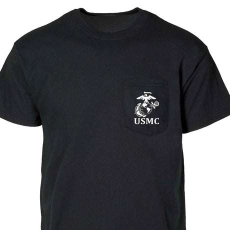 USMC Pocket T-Shirt with Marines EGA Emblem - SGT GRIT