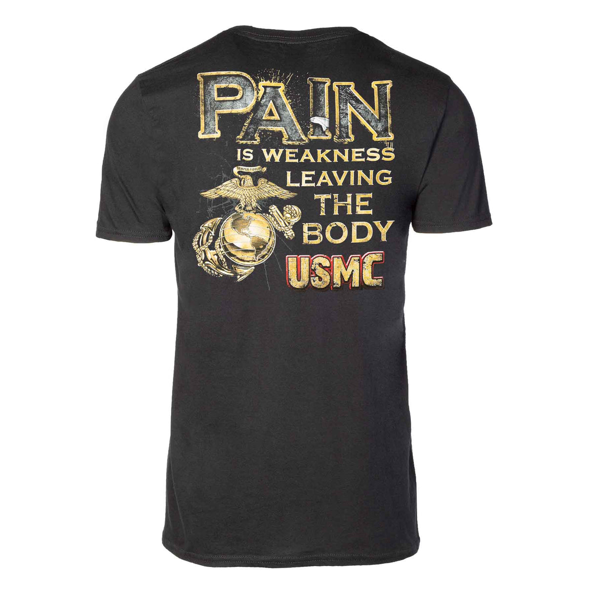 USMC T-shirt "Pain is Weakness Leaving the Body" - SGT GRIT