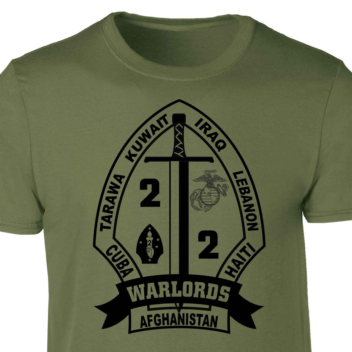 2nd Battalion 2nd Marines T-shirt - SGT GRIT