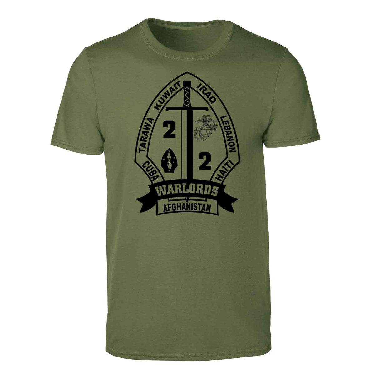 2nd Battalion 2nd Marines T-shirt - SGT GRIT