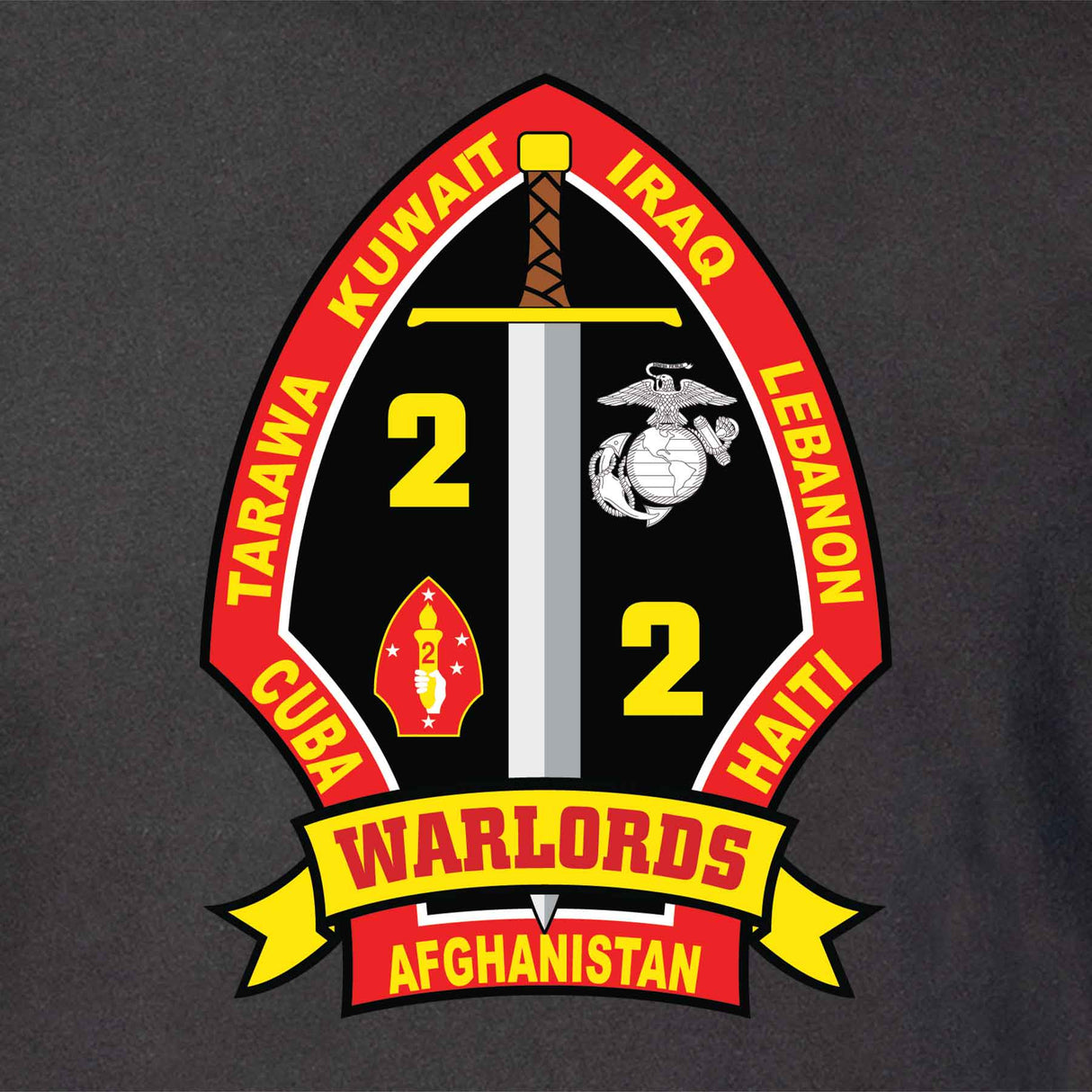 2nd Battalion 2nd Marines T-shirt - SGT GRIT