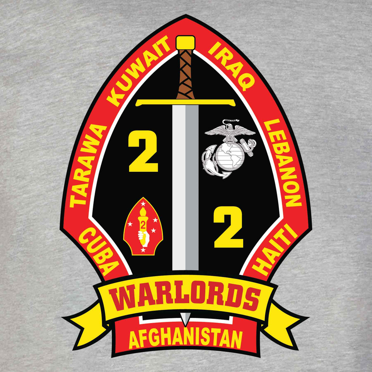 2nd Battalion 2nd Marines T-shirt - SGT GRIT