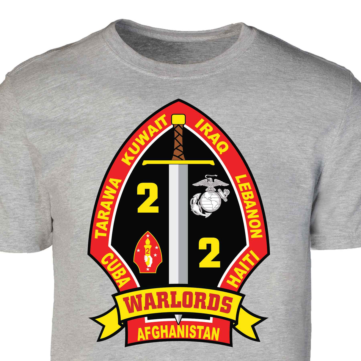 2nd Battalion 2nd Marines T-shirt - SGT GRIT