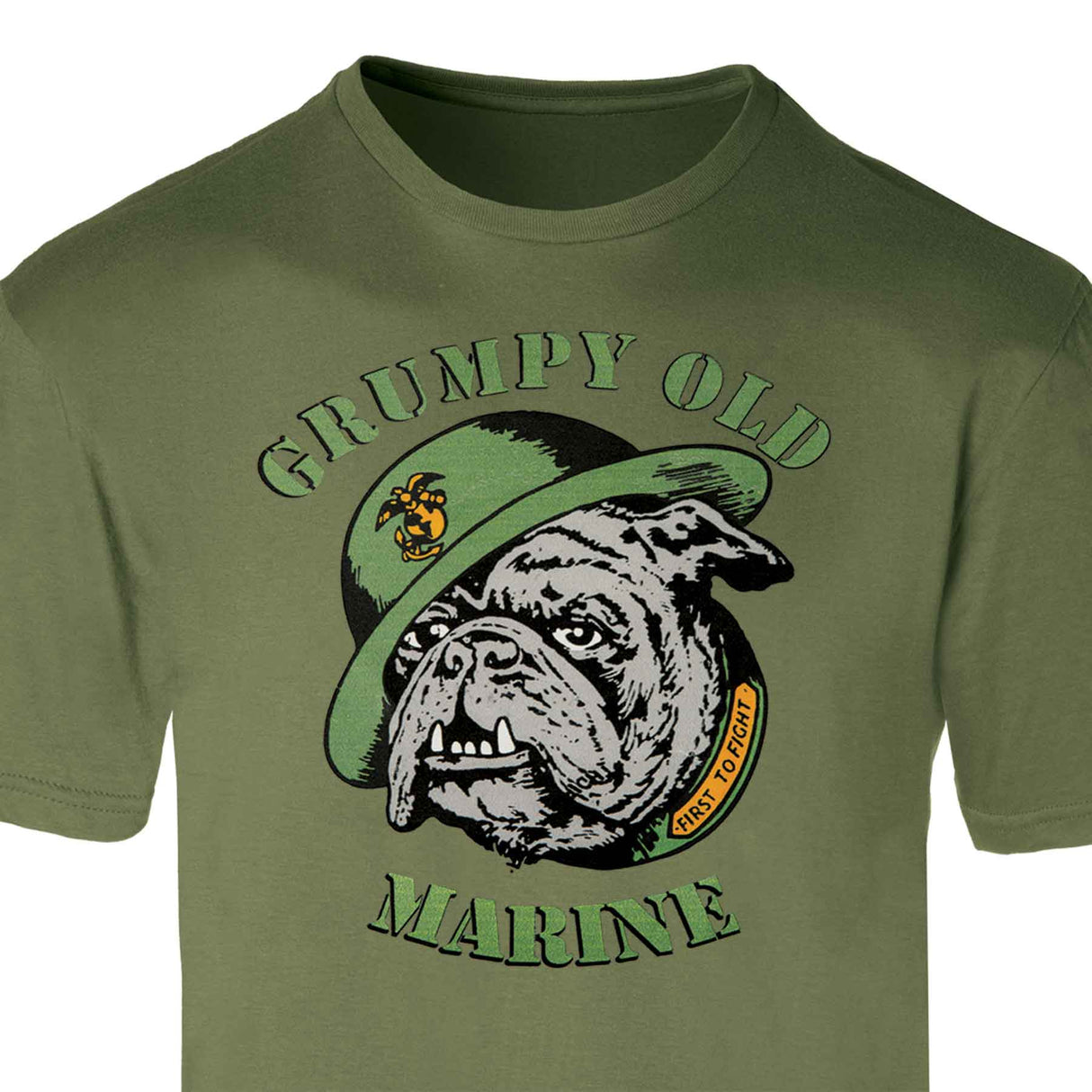 Grumpy Old Marine Bulldog Mascot T-shirt - SGT GRIT