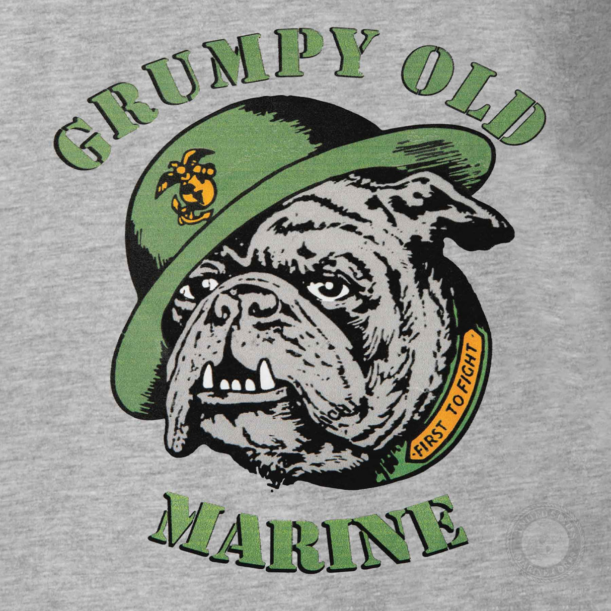 Grumpy Old Marine Bulldog Mascot T-shirt - SGT GRIT