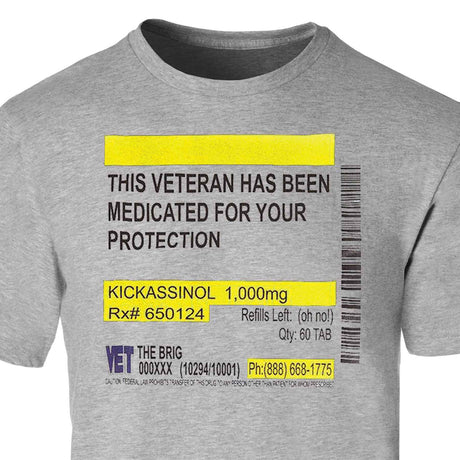 Medicated For Your Protection T-shirt - SGT GRIT