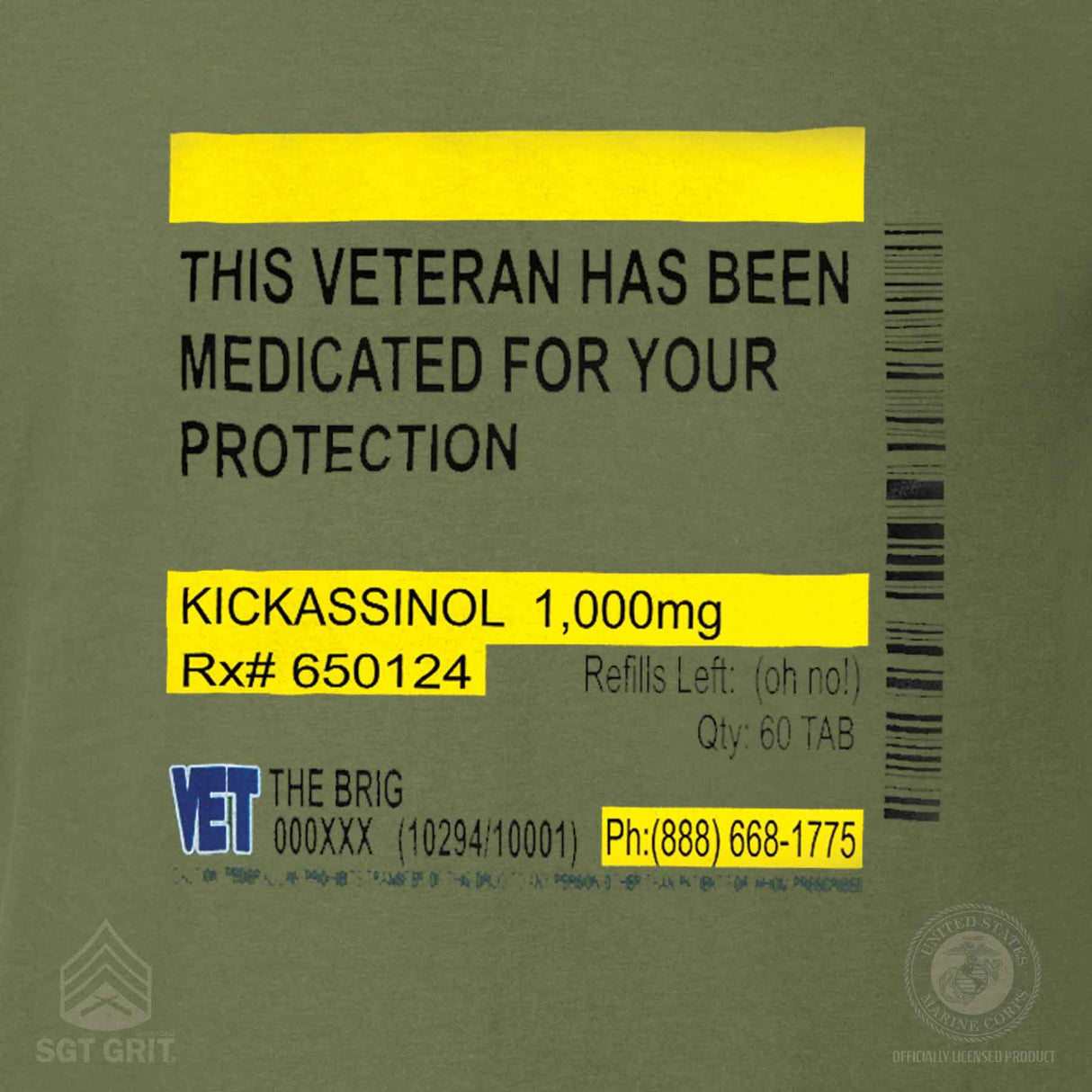 Medicated For Your Protection T-shirt - SGT GRIT