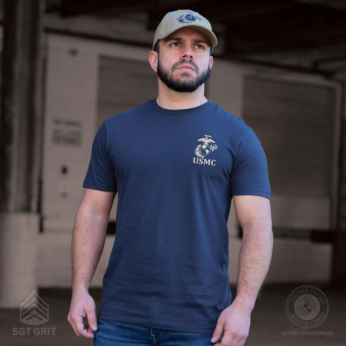 USMC Freedom Warriors Back With Left Chest T-shirt - SGT GRIT