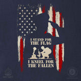 Stand for the Flag, Kneel for the Fallen T-Shirt - SGT GRIT