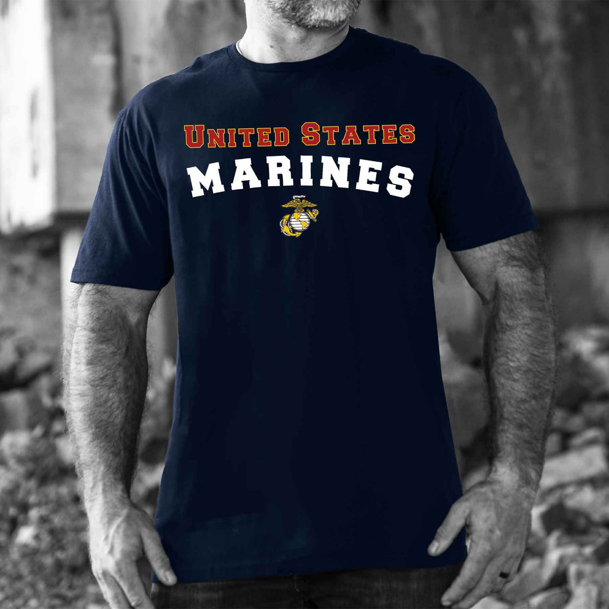 United States Marines T-Shirt in Red, White, Blue - SGT GRIT