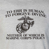 Funny 'To Err is Human' Marine Corps T-shirt - SGT GRIT