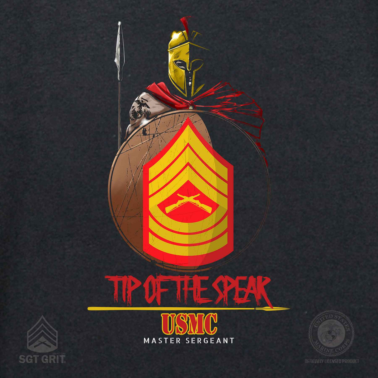 Tip Of The Spear Rank T-Shirt - SGT GRIT