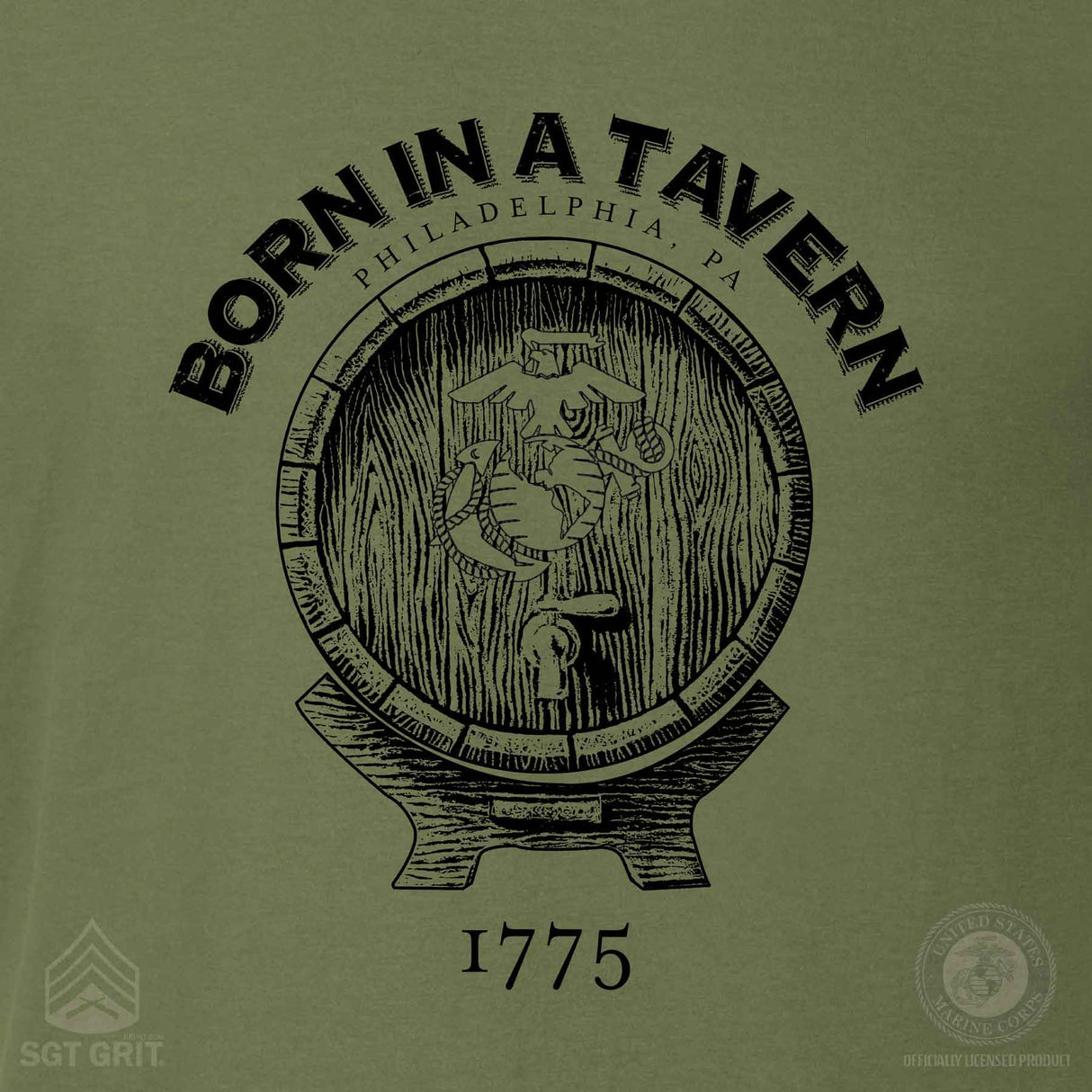 Born In A Tavern T-shirt - SGT GRIT