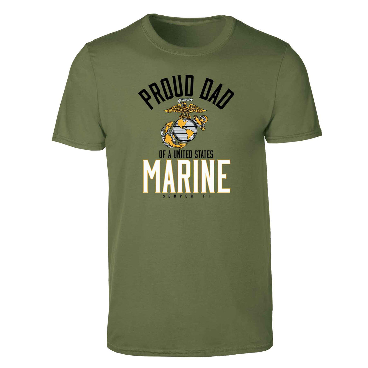 Personalized Proud "Family" Of A United States Marine T-Shirt - SGT GRIT