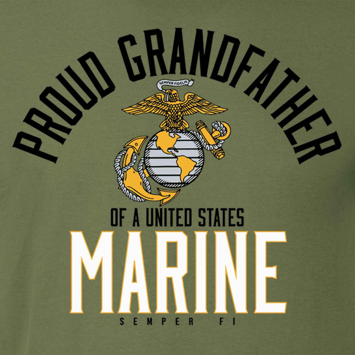 Personalized Proud "Family" Of A United States Marine T-Shirt - SGT GRIT