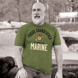 Personalized Proud "Family" Of A United States Marine T-Shirt - SGT GRIT