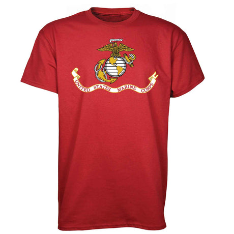 Marines EGA Emblem T-Shirt Red S-5XL - SGT GRIT