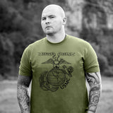 Large Eagle, Globe, and Anchor T-shirt - SGT GRIT