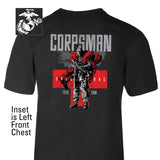 Corpsman Back With Left Chest T-shirt - SGT GRIT