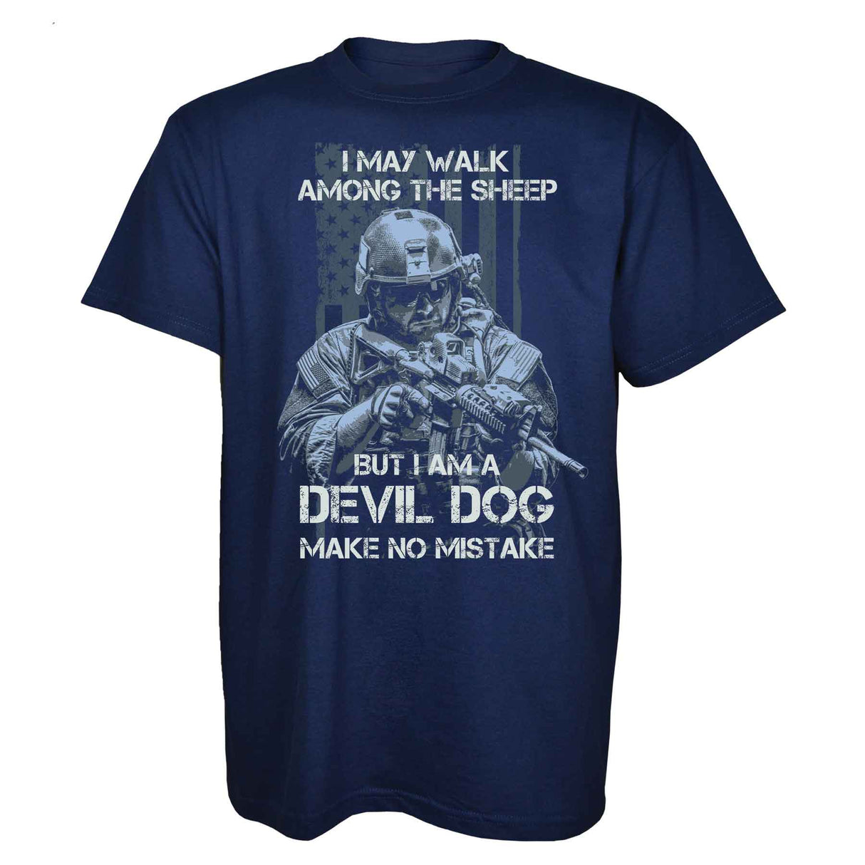 Devil Dog Make No Mistake Full Front T-shirt - SGT GRIT