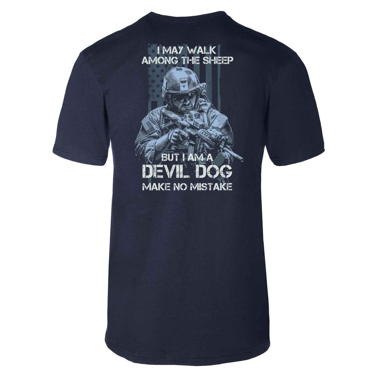 Devil Dog Make No Mistake Back With Left Chest T-shirt - SGT GRIT