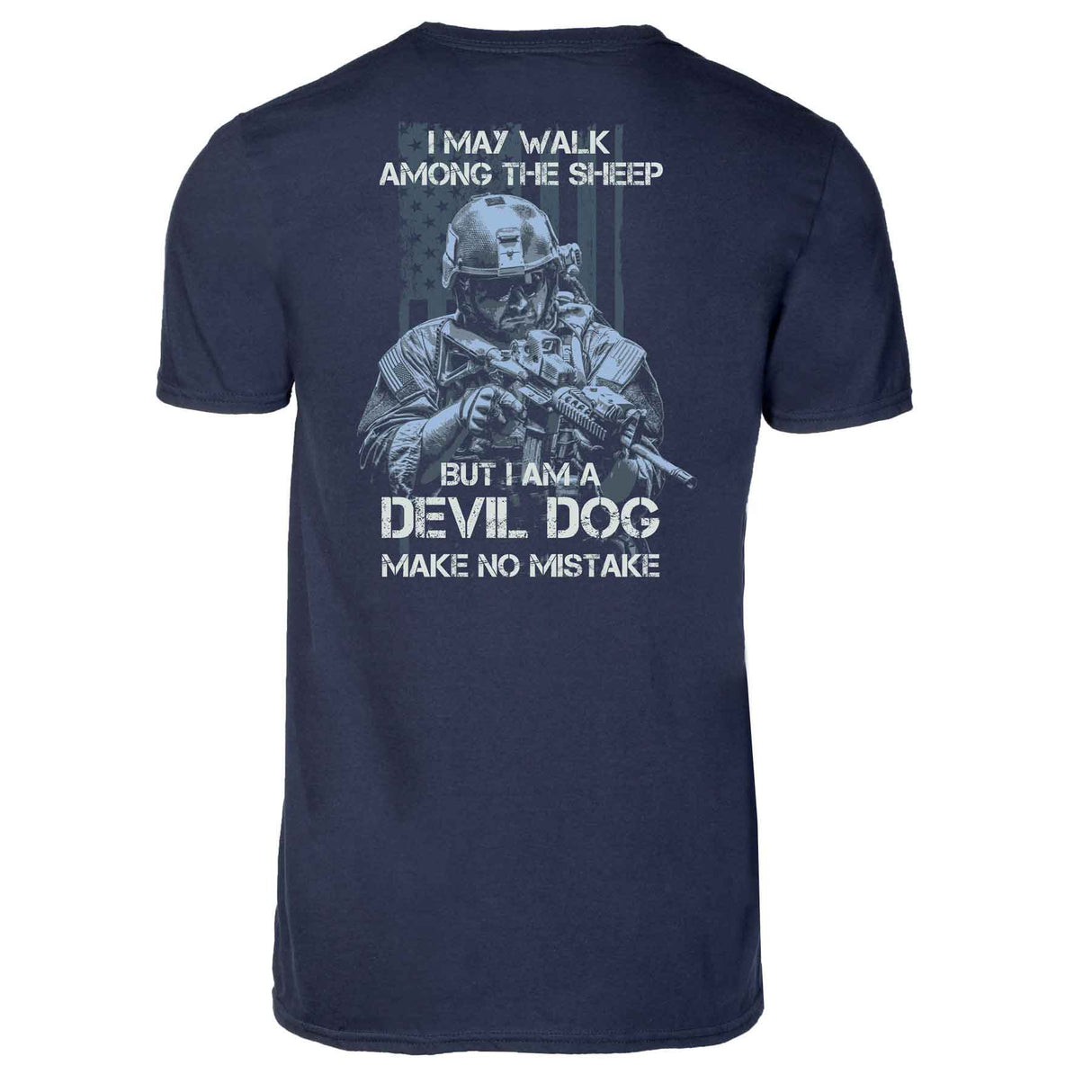 Devil Dog Make No Mistake Back With Left Chest T-shirt - SGT GRIT