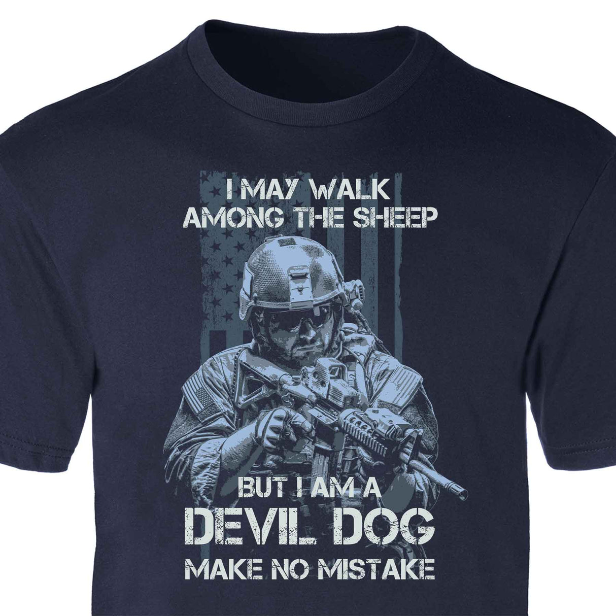 Devil Dog Make No Mistake Full Front T-shirt - SGT GRIT