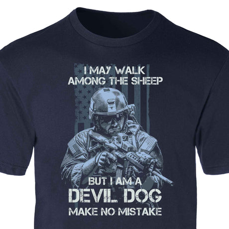 Devil Dog Make No Mistake Full Front T-shirt - SGT GRIT