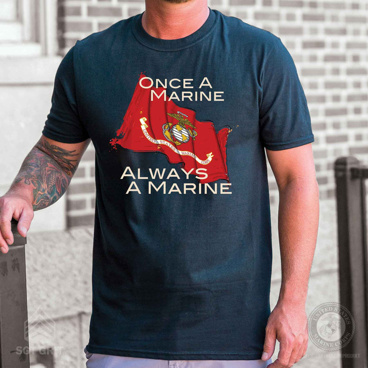 Marine Corps 'Once a Marine, Always a Marine' Graphic T-shirt - SGT GRIT