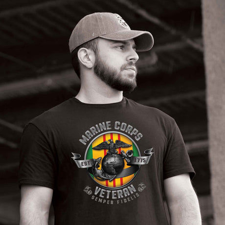 Customizable by Conflict Marine Corps Veterans T-shirt - SGT GRIT