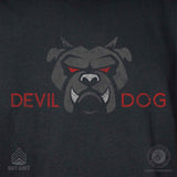 Devil Dog Back With Left Chest T-shirt - SGT GRIT