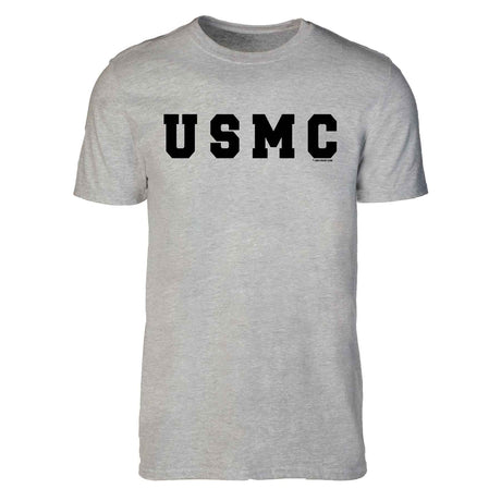 USMC Bold Black Letters on Gray T-shirt - SGT GRIT