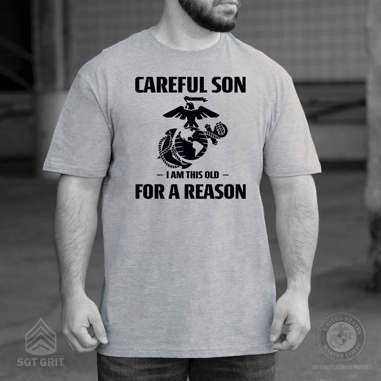 Marine Graphic 'Careful Son' Short-Sleeve T-shirt - SGT GRIT