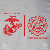 USMC First Responders Fire T-shirt - SGT GRIT