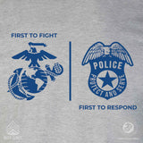 USMC First Responders Police T-shirt - SGT GRIT