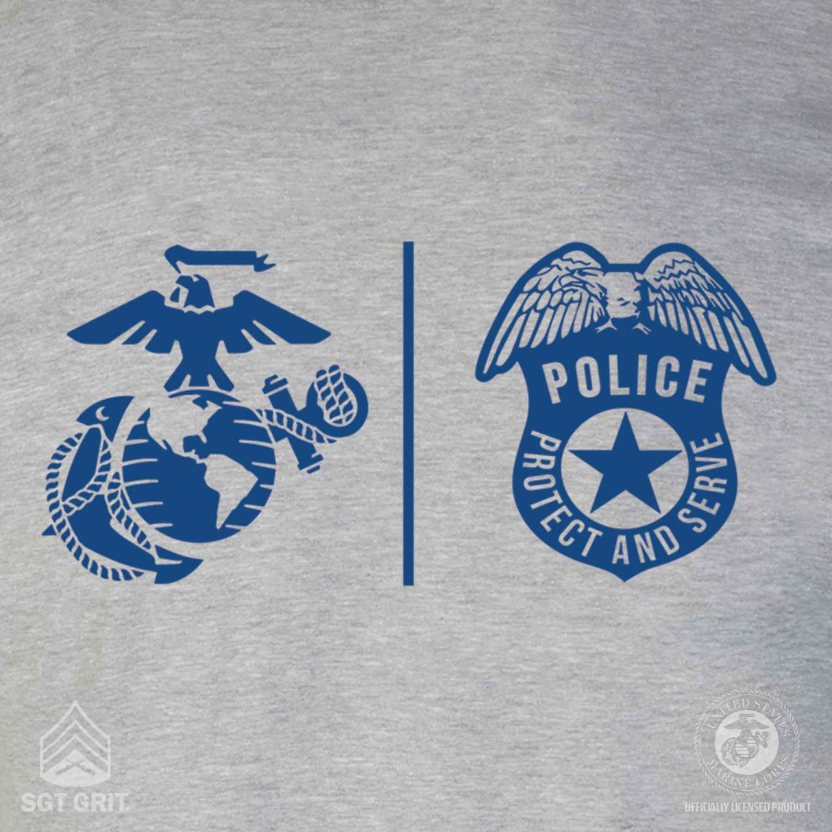 USMC First Responders Police T-shirt - SGT GRIT