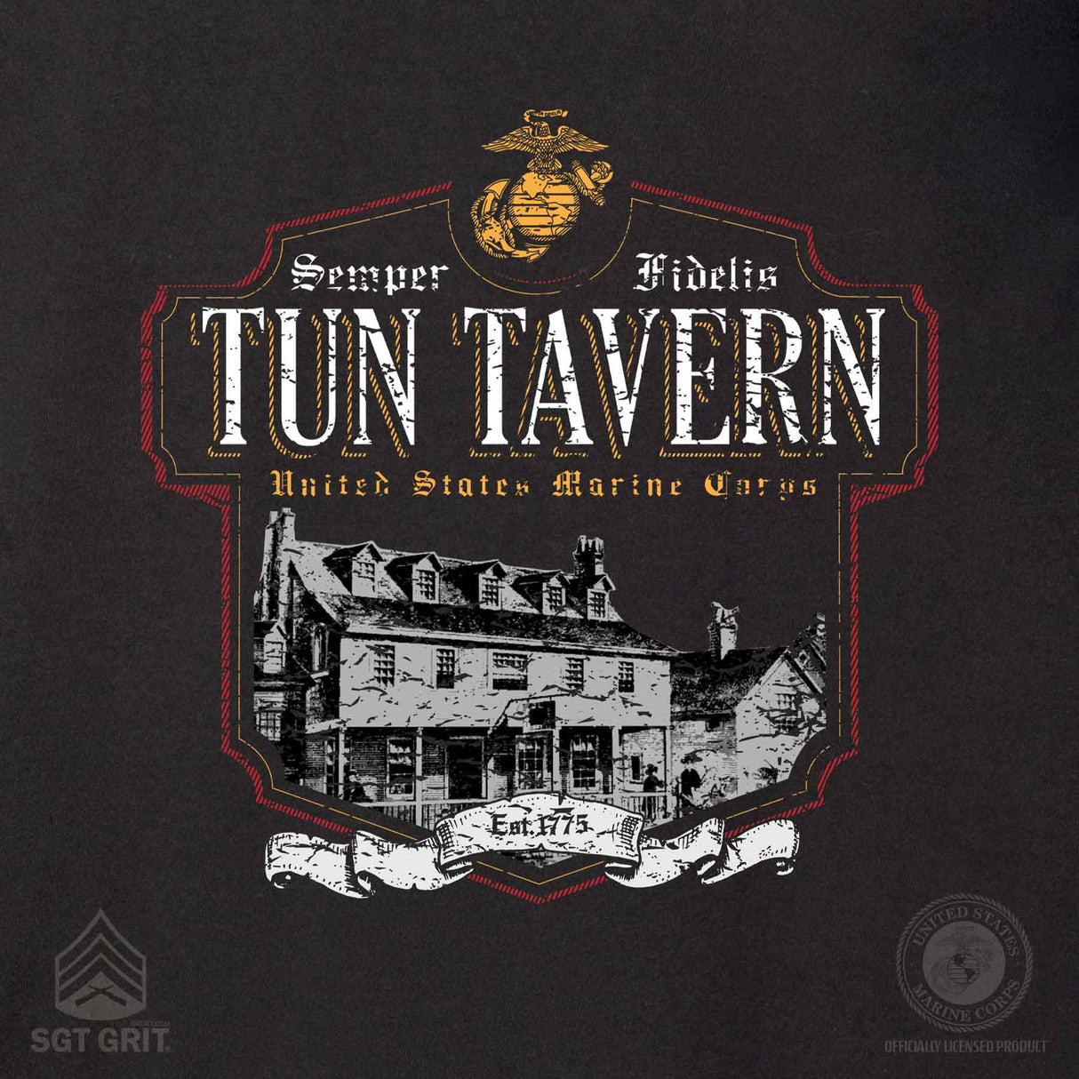 Tun Tavern Full Front T-shirt - SGT GRIT