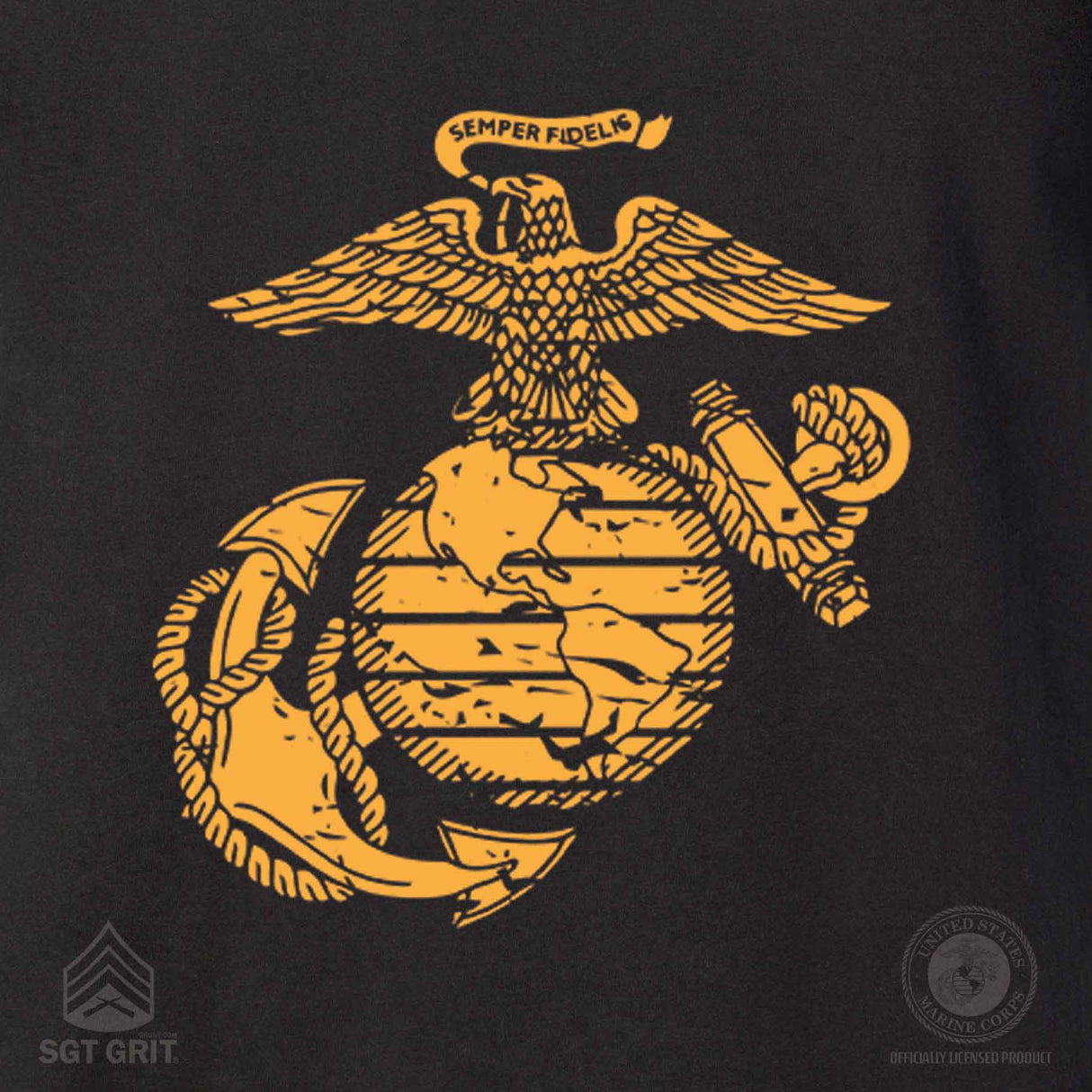 Semper Fidelis Tun Tavern Back With Left Chest T-shirt - SGT GRIT