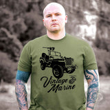 Vintage Marine Jeep T-shirt - SGT GRIT