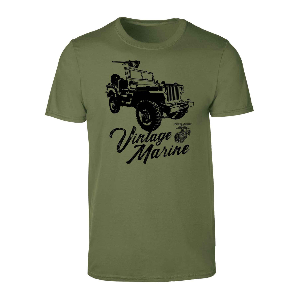 Vintage Marine Jeep T-shirt - SGT GRIT