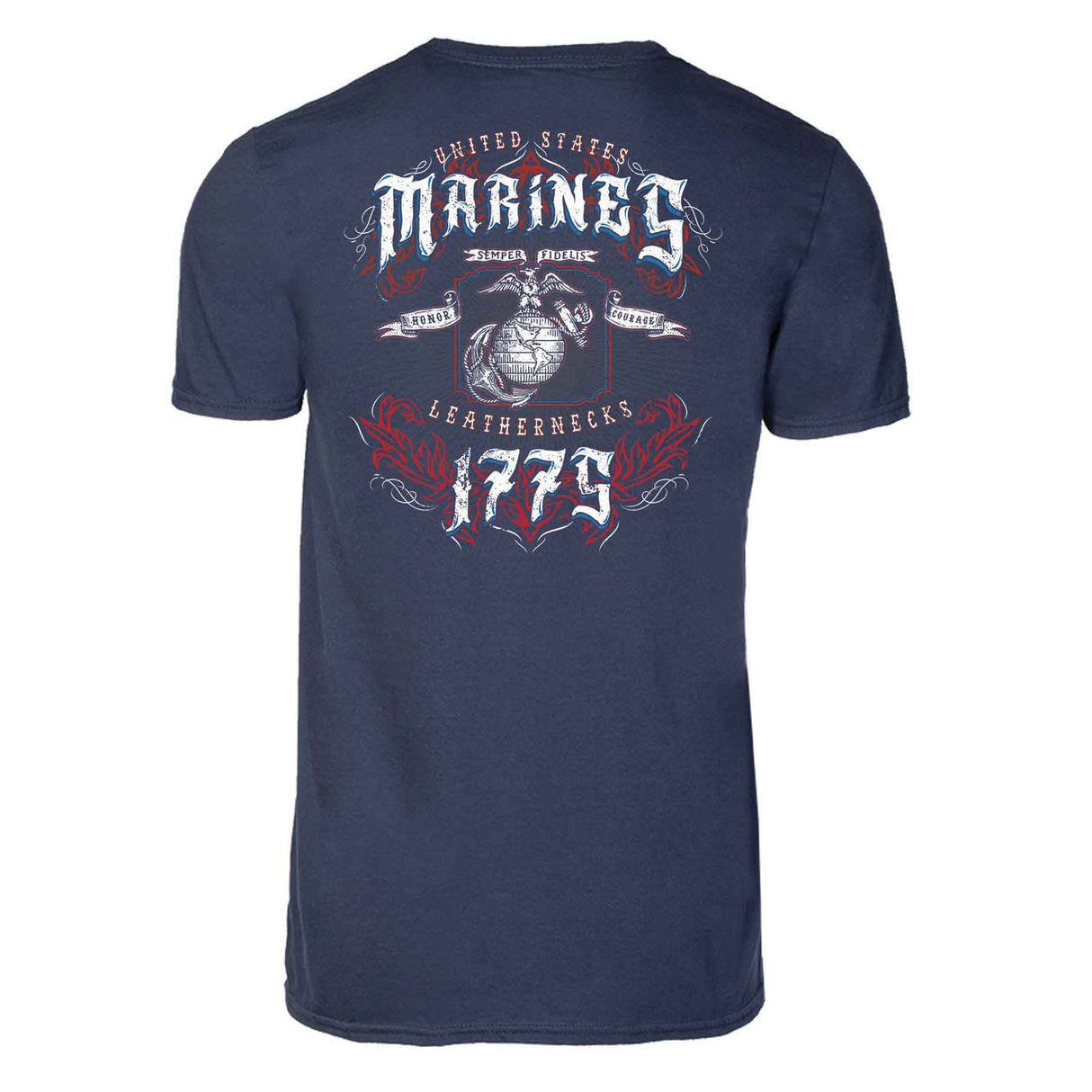 USMC Red, White, and Blue Leathernecks T-shirt - SGT GRIT