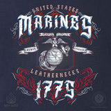 USMC Red, White, and Blue Leathernecks T-shirt - SGT GRIT