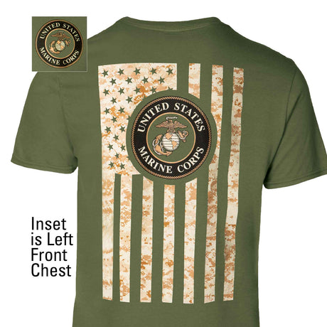 USMC Camo Flag T-shirt - SGT GRIT