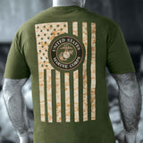 USMC Camo Flag T-shirt - SGT GRIT