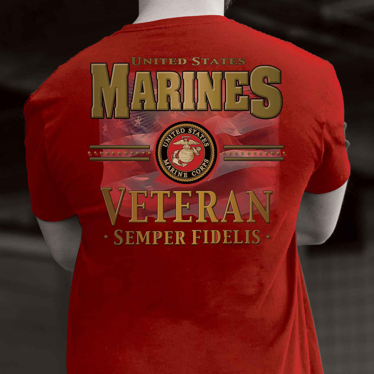 USMC Veteran Semper Fidelis T-shirt - SGT GRIT