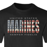 United States Marines USA Flag T-shirt - SGT GRIT