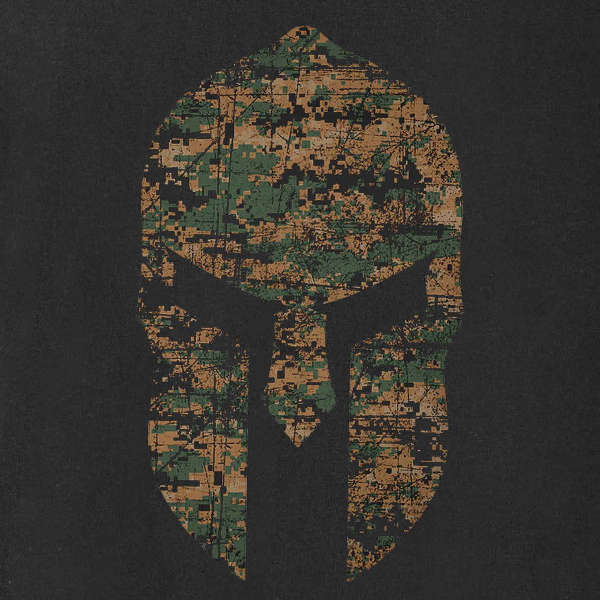 USMC Marpat Camo Spartan Helmet T-shirt